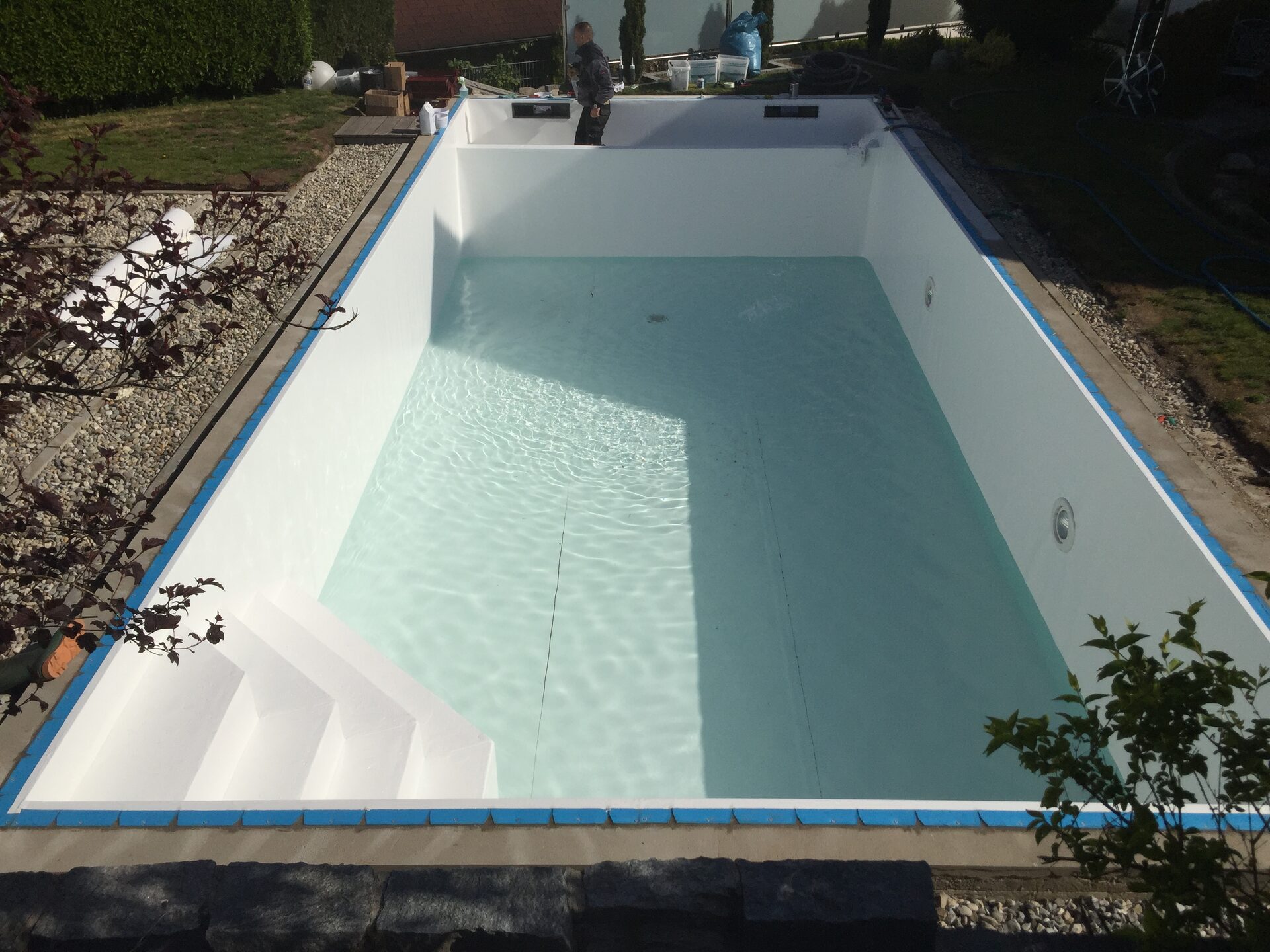 Poolsanierung Premium-Sanierung mit Design-Folie in Offenburg